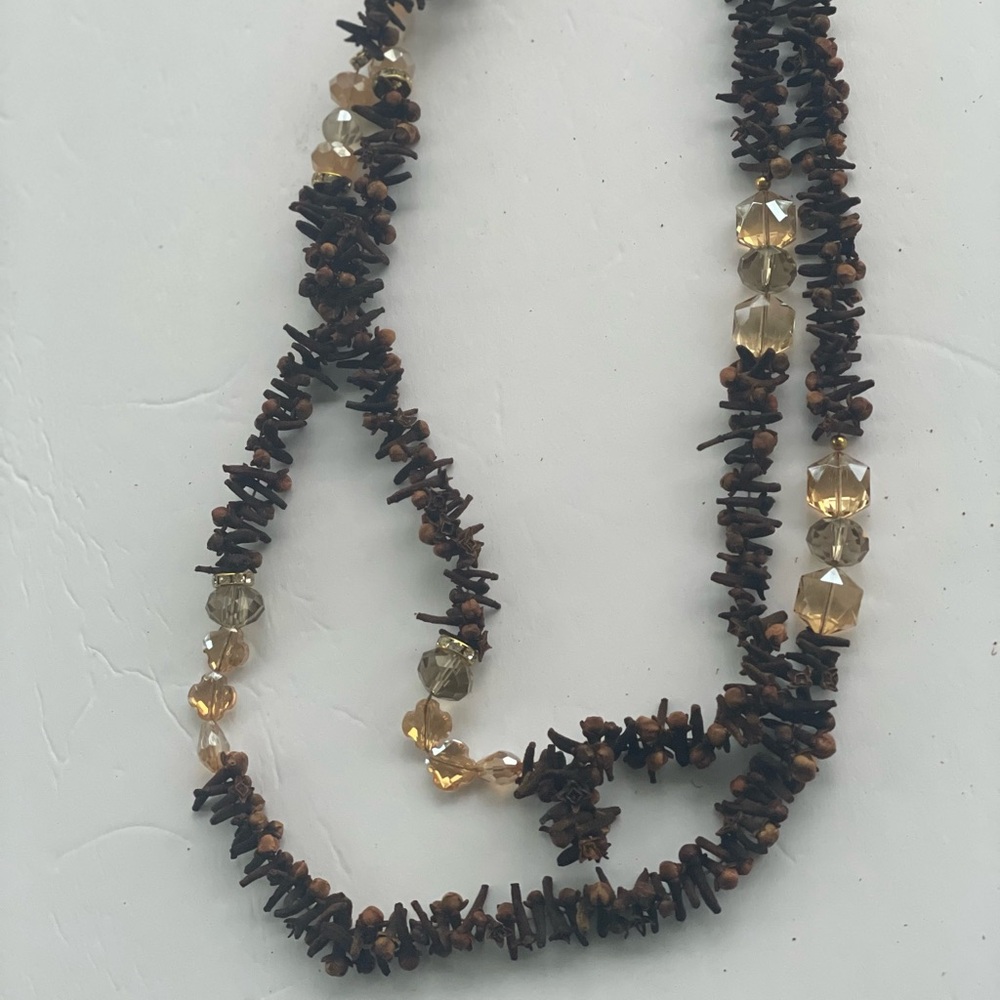 Scented Boho handmade Clove necklace